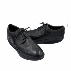 MBT Isimo 5 Men's Black Lace Up Leather Wingtip Oxford Comfort Business Shoes
